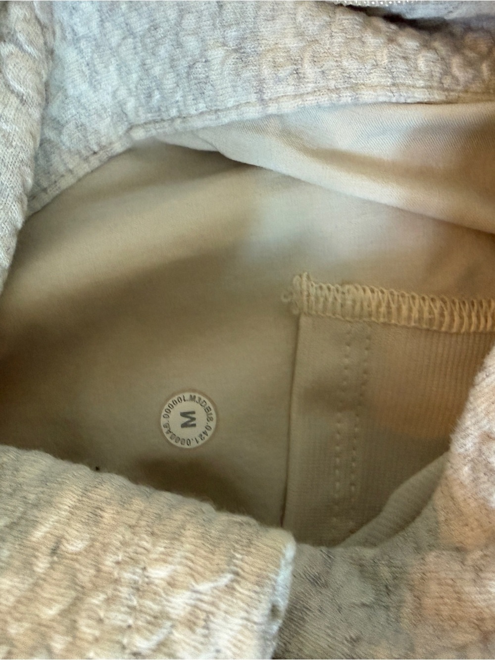 Lululemon At Ease Hoodie Sz M White Opal - Picture 3 of 3